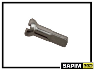 Speichennippel Sapim Polyax Messing 14mm - silber